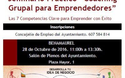 Seminario Práctico “Coaching grupal para emprender con éxito“