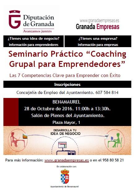 Seminario Práctico “Coaching grupal para emprender con éxito“