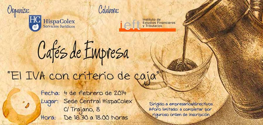 HispaColex impulsa “Cafés de Empresa” para aclarar asuntos de interés empresarial