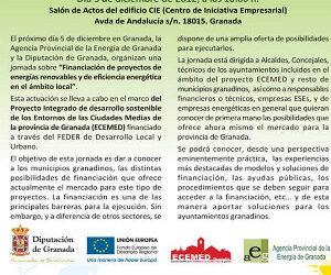 Jornada “Financiación de proyectos de energías renovables y eficiencia energética en el ámbito local”