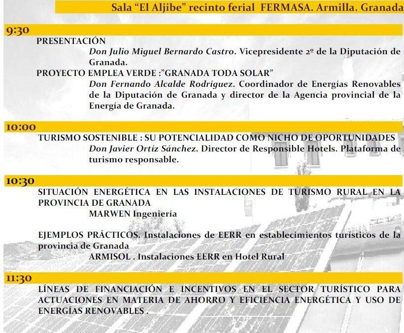 Jornada “La eficiencia energética y las energías renovables en el sector turístico”