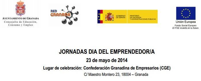 Jornadas Día del Emprendedor/a del Ayuntamiento de Granada el 23 de mayo