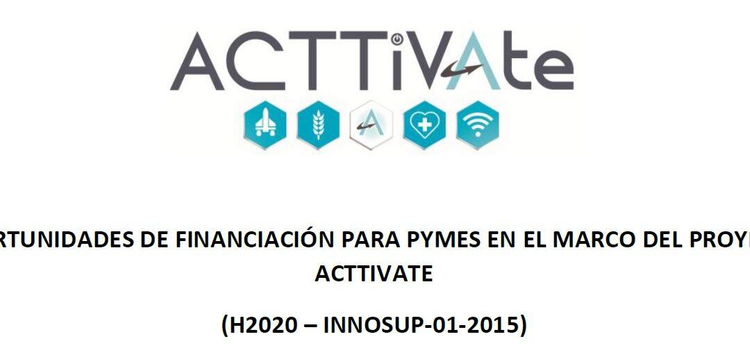 Oportunidades de Financiación para Pymes en el marco del  proyecto ACTTiVAte