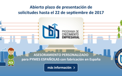 Ayudas para el crecimiento de la industria dentro del Programa de Crecimiento Empresarial