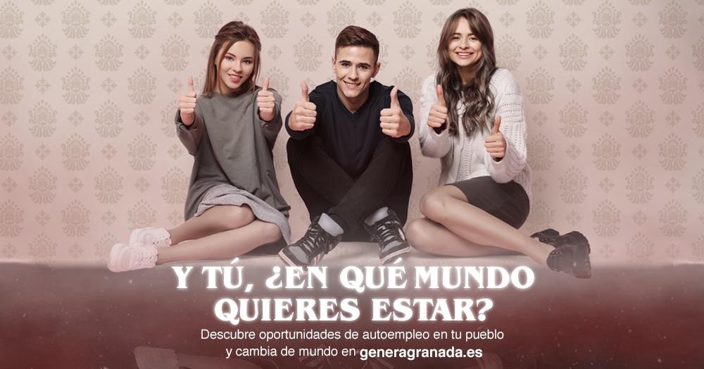 Abiertas las inscripciones del programa Genera Granada que fomenta el autoempleo entre los jóvenes en zonas despobladas