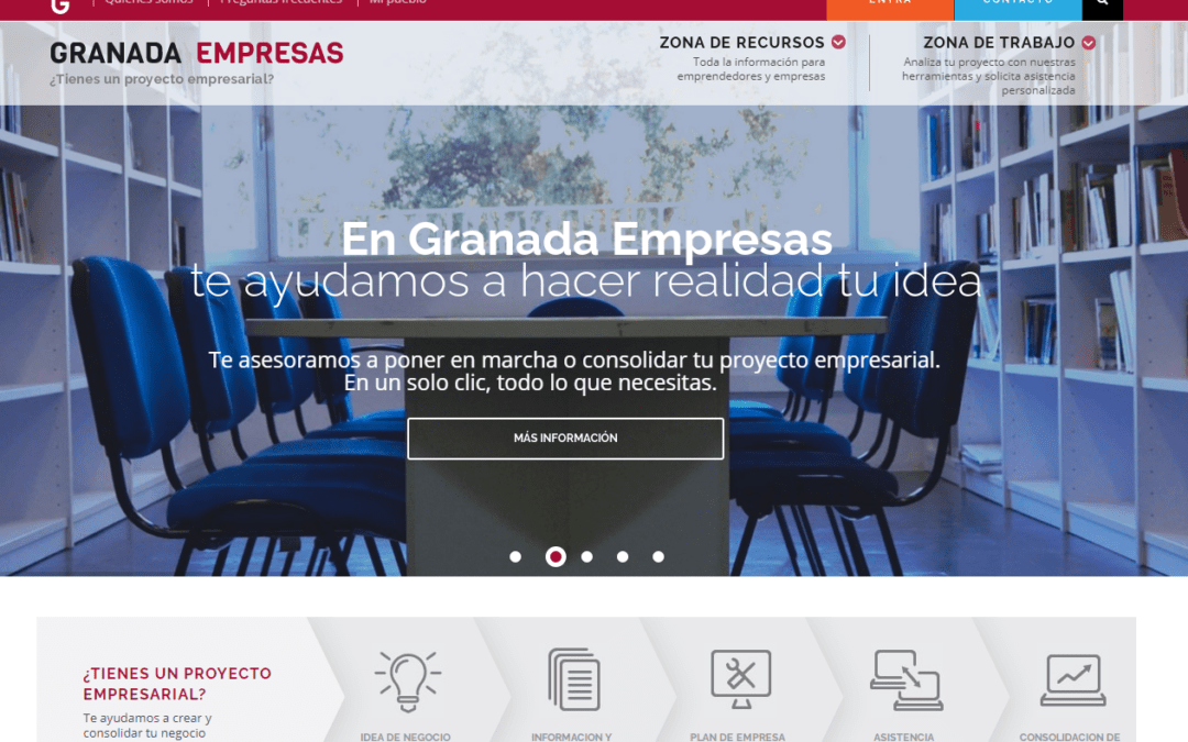 Granada Empresas elegida como buena práctica por Interreg Europe