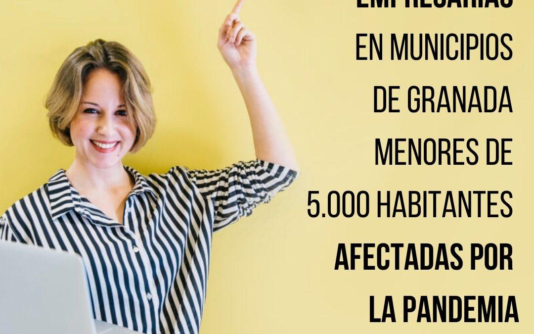 La Diputación de Granada otorga subvenciones a mujeres empresarias de municipios pequeños de la provincia perjudicadas por el COVID