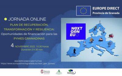 Oportunidades de financiación para las pymes granadinas de manos del Plan de Recuperación, Transformación y Resiliencia
