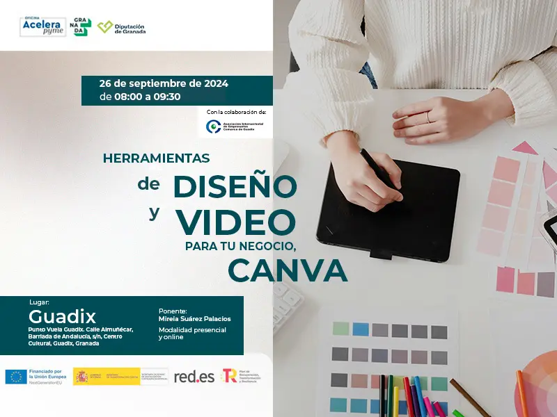 Jornada en Guadix: Herramientas de diseño, vídeo para tu negocio: CANVA