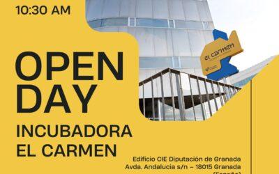 📢 Mañana tienes una cita con el emprendimiento y la innovación: Ven al OPEN DAY de la incubadora de empresas El Carmen 🚀